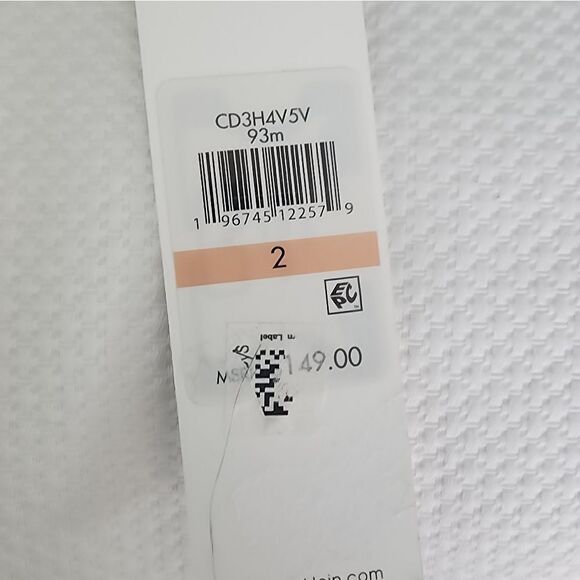 Calvin Klein fit and flare midi dress sheer sleeves lined new with tags size 2 - Picture 8 of 13